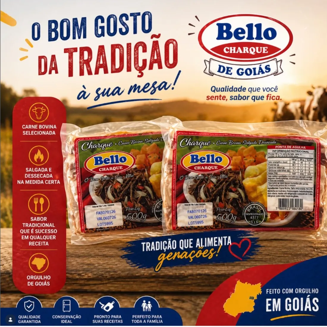 Bello Charque, O bom gosto da tradição à sua mesa